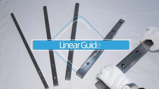 Guia linear de aço de alta precisão e grande peso de carga Guia deslizante Guia linear Guia linear de trilho com blocos de flange para máquina de corte a laser CNC/impressoras